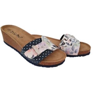 POLETNE NATIKAČI Z DVIGNJENO PETO "FLOWERS"- NZF2202