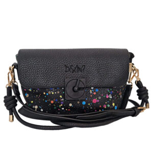 Torba "Black Dots Free Dance" crna dim. 22x10x14 cm - TZF2454