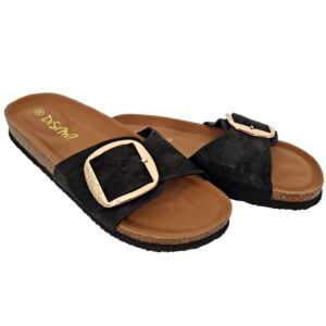 Natikači z veliko zaponko "Black Texture" - nzf2505