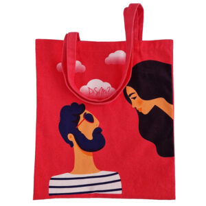 Torba ženska za vsak dan "Zaljubljeni mornar" rdeča - tzf2505